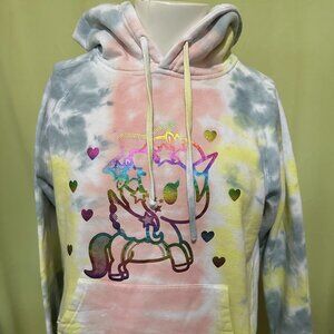 Toki Doki Unicorno Tye Dye Color Men's Hoodie Size Small